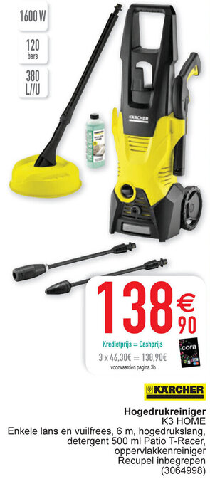 Cora Hogedrukreiniger K3 home aanbieding