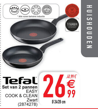 Cora Set van 2 pannen easy cook & clean aanbieding