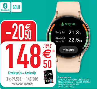 Cora Smartwatch galaxy watch4 lte 40 mm aanbieding