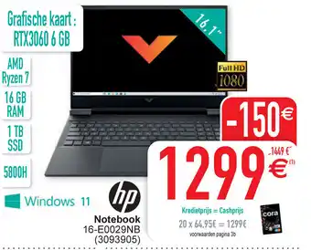 Cora Notebook 16-E0029NB aanbieding
