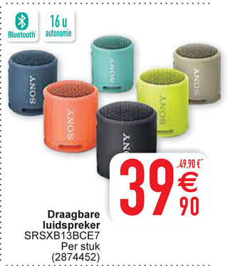 Draagbare luidspreker SRSXB13BCE7