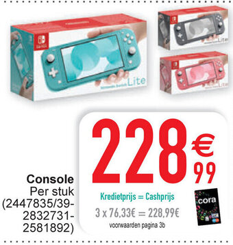 Cora Console per stuk aanbieding