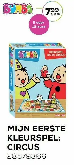 Supra Bazar Bumba mijn eerste kleurspel: circus aanbieding