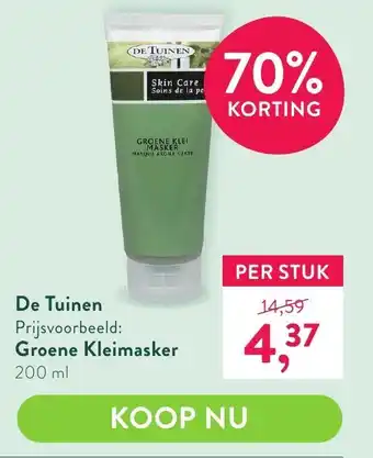 Holland & Barrett De tuinen groene kleimasker 200 ml aanbieding