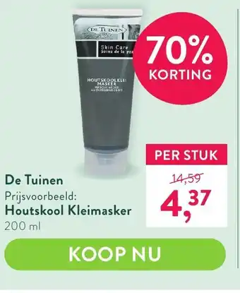 Holland & Barrett De tuinen houtskool kleimasker 200 ml aanbieding