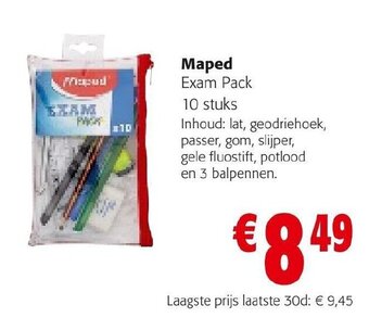 Colruyt Maped Exam Pack 10 Stuks aanbieding