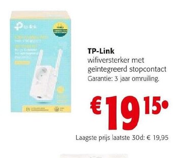 TP-Link Wifiversterker met Geintegreerd Stopcontact