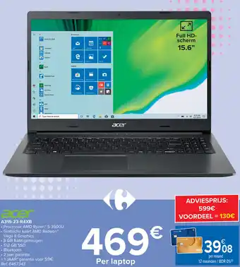 Carrefour Acer A315-23-R4XB aanbieding