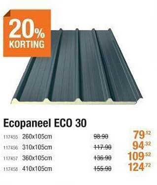 Cevo Ecopaneel eco 30 20% korting aanbieding