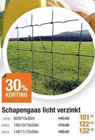 Cevo Schapengaas licht verzinkt aanbieding