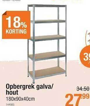 Cevo Opbergrek galva hout aanbieding