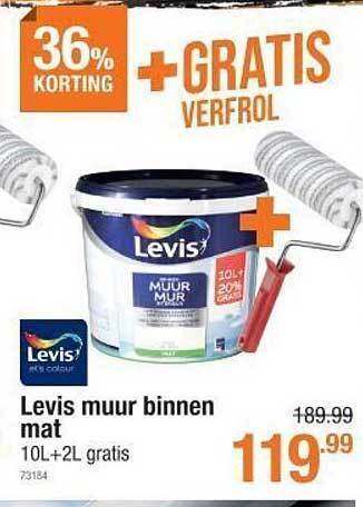Cevo Levis muur binnen mat levis aanbieding