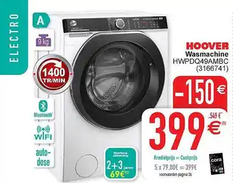 Cora Hoover wasmachine aanbieding