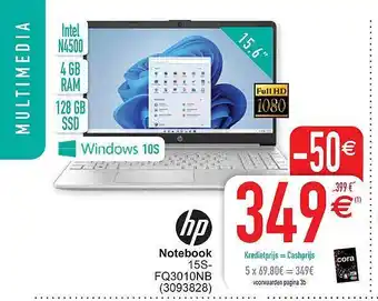 Cora Hp notebook 15s-fq3010nb aanbieding