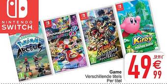 Cora Game verschillende titels aanbieding