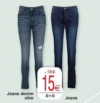 Cora Jeans denim slim aanbieding