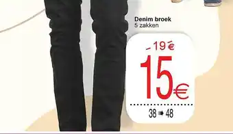 Cora Denim broek 5 zakken aanbieding