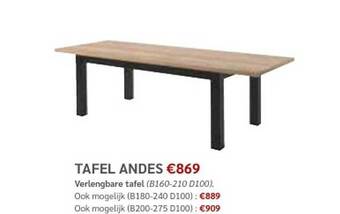 Crack Tafel andes aanbieding