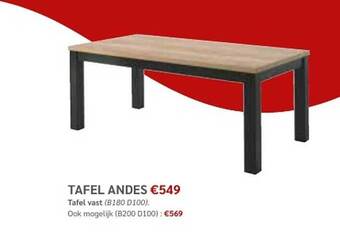 Tafel andes