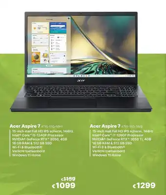 IT Resellers Acer Aspire 7 aanbieding