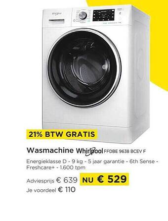 Wasmachine whirlpool