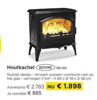 Molecule Houtkachel dovre aanbieding