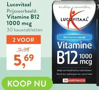 Holland & Barrett Lucovitaal Vitamine B12 1000 mcg aanbieding