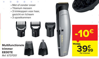 Carrefour Multifunctionele Trimmer E830TE aanbieding