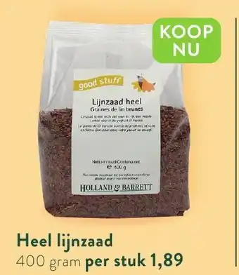 Heel lijnzaad 400 gram