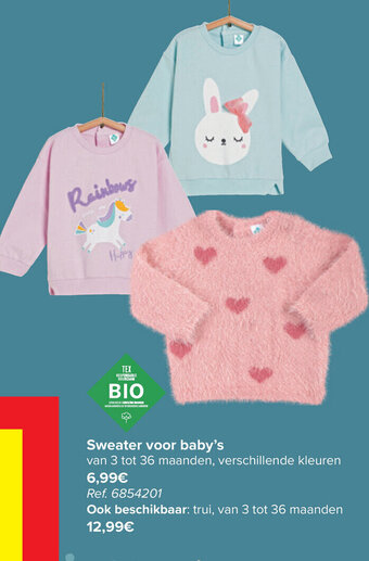 Carrefour Sweater voor Baby's van 3 tot 36 Maanden aanbieding