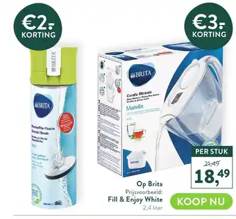 Op brita fill & enjoy white 2,4 liter