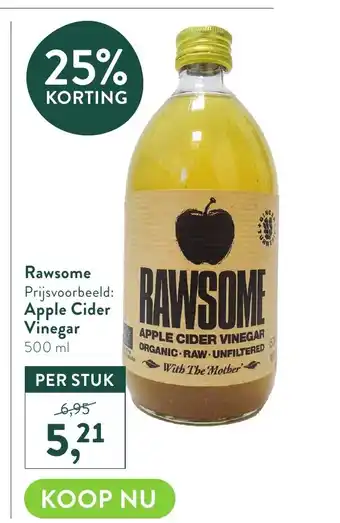 Rawsome apple cider vinegar 500 ml