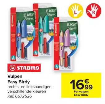Carrefour Stabilo Vulpen Easy Birdy aanbieding