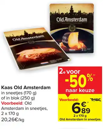 Kaas Old Amsterdam in Sneetjes of in Blok
