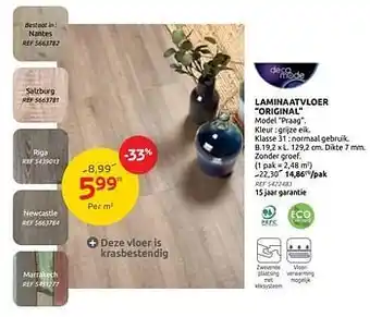 BricoPlanit Laminaatvloer original aanbieding
