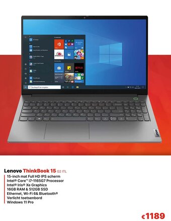 IT Resellers Lenovo ThinkBook 15 G2 ITL aanbieding