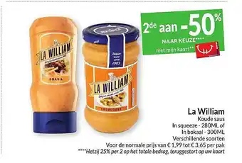 Intermarché Le william koude saus in squeeze aanbieding
