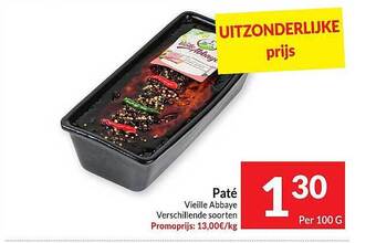 Intermarché Paté vieille abbaye aanbieding