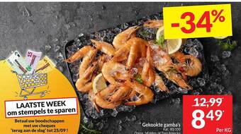 Intermarché Gekookte gamba's aanbieding