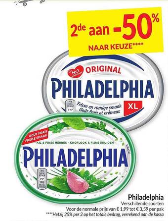 Intermarché Philadelphia aanbieding