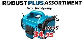 Robust plus assortiment accu luchtpomp