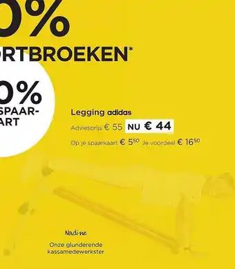 Molecule Legging adidas aanbieding