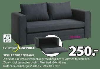 Jysk Skillebekk Bedbank aanbieding