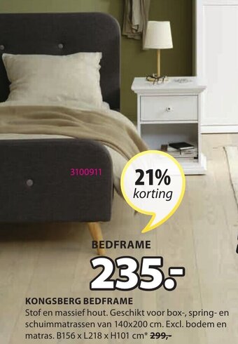 Jysk Kongsberg Bedframe aanbieding
