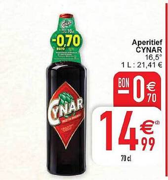 Cora Aperitief cynar aanbieding