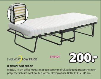 Jysk Ilskov Logeerbed B80 x L193 x H45 cm aanbieding