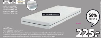 Jysk Dreamzone Plus S35 Springmatras aanbieding