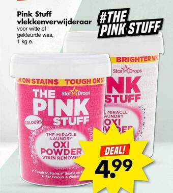 Wibra Pink stuff vlekkenverwijderaar aanbieding