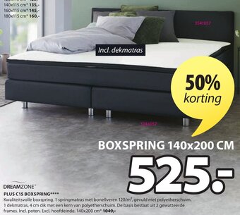 Jysk Dreamzone Plus C15 BoxSpring aanbieding