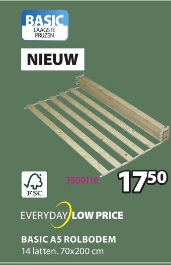 Jysk Basic A5 Rolbodem aanbieding
